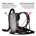 Tomahawk Power Electric Backpack Vacuum 6 qt Lightweight Commercial High-Performance Cleaning... Push Sweeper - Features