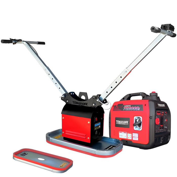 Tomahawk 440 lb Electric Paver Slab Vacuum Lifter 1200W for Hardscaping, Concrete, and Stone... Plate Compactor - View 12
