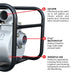 Tomahawk Power 2 Inch Trash Water Pump 164 GPM 3.5HP GX120 powered by Honda Portable Utility - Product Image 5