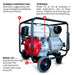 Tomahawk Power 4 Inch Trash Water Pump 423 GPM 13 HP GX390 powered by Honda Portable Utility - Product Image 5