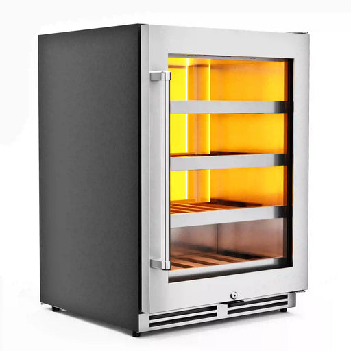 Thor Kitchen 24-Inch Wine Cooler with Backlight in Stainless Steel - Right Hinge (TWC24UL) Thor Kitchen