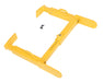 Vestil TWL-1223 Steel Trailer Wheel Lock 9 in. x 13 in. For Use On Single Tires Yellow