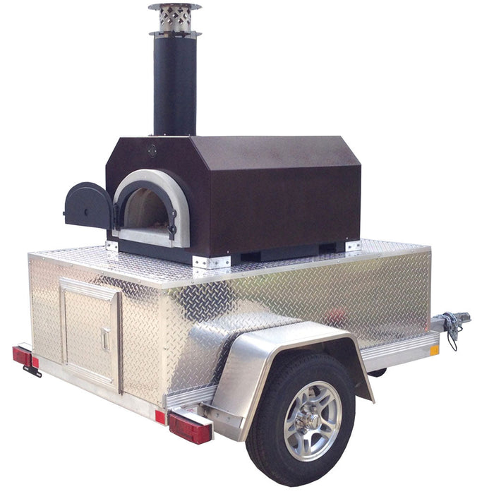 Chicago Brick Oven 750 Tailgater | Wood Fired Pizza Oven Trailer | 38" X 28" cooking surface | 2-3 - 10" pizzas at a time | 50-60 pizzas an hour