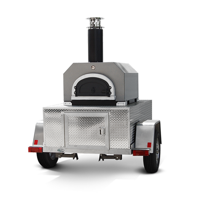 Chicago Brick Oven 750 Tailgater | Wood Fired Pizza Oven Trailer | 38" X 28" cooking surface | 2-3 - 10" pizzas at a time | 50-60 pizzas an hour