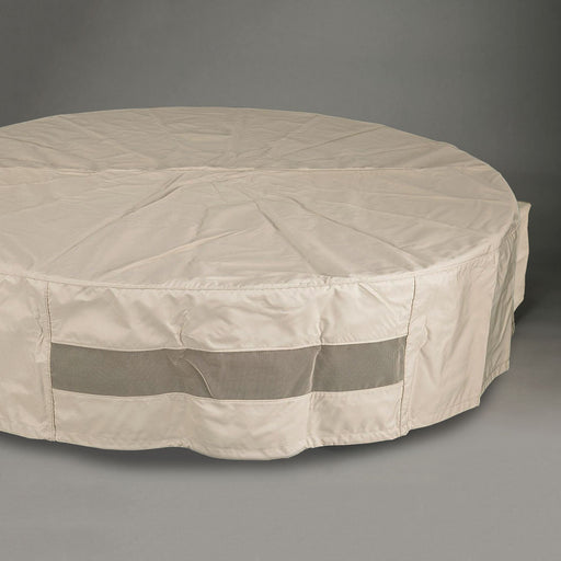60" Round Fabric Fire Pit Cover - Tan Starfire Designs