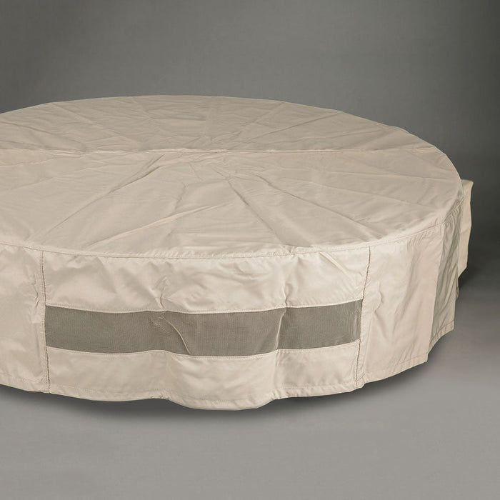 42" Round Fabric Fire Pit Cover - Tan Starfire Designs