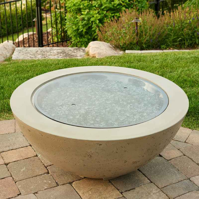 The Outdoor Greatroom 30" Round Glass Burner Cover Fire Pit
