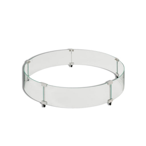 The Outdoor Greatroom 30" Round Glass Wind Guard Fire Pit