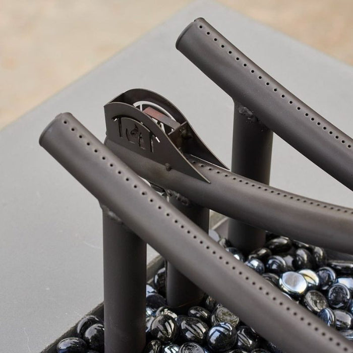 The Outdoor Greatroom 56" Black Wave Gas Fire Pit Burner