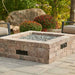The Outdoor Greatroom Bronson Block Square Gas Fire Pit Kit | BRON51 - Side View