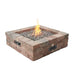 The Outdoor Greatroom Bronson Block Square Gas Fire Pit Kit | BRON51 - Lifestyle View