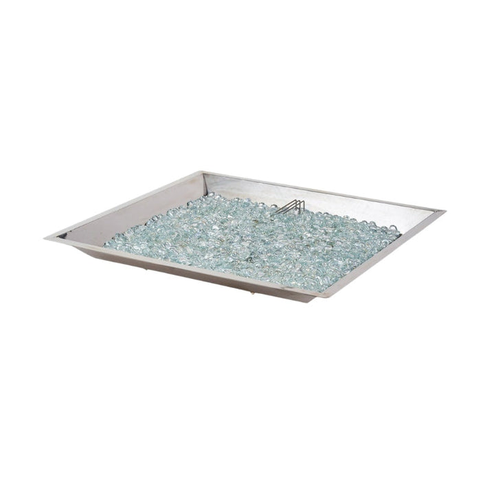 The Outdoor Greatroom Crystal Fire Plus Square Gas Fire Pit Burner