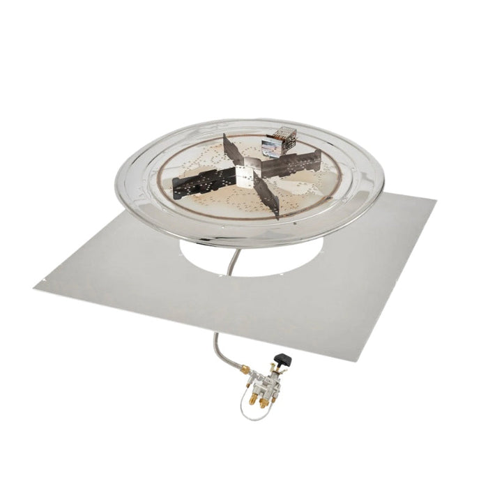 The Outdoor Greatroom Crystal Fire Plus Square Gas Fire Pit Burner