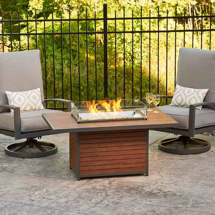 The Outdoor Greatroom Kenwood Rectangular Gas Fire Pit Table | KW-1224