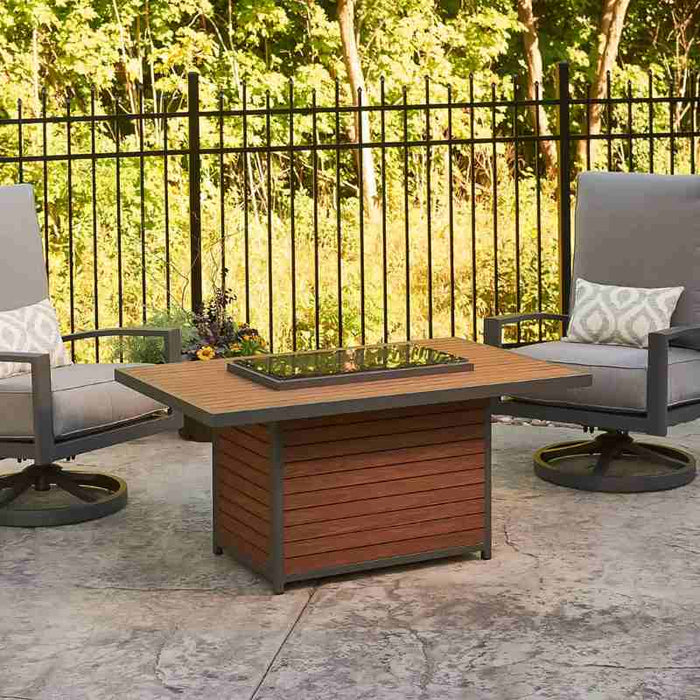 The Outdoor Greatroom Kenwood Rectangular Gas Fire Pit Table | KW-1224