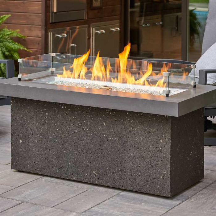 The Outdoor Greatroom Key Largo Linear Gas Fire Pit Table | KL-1242