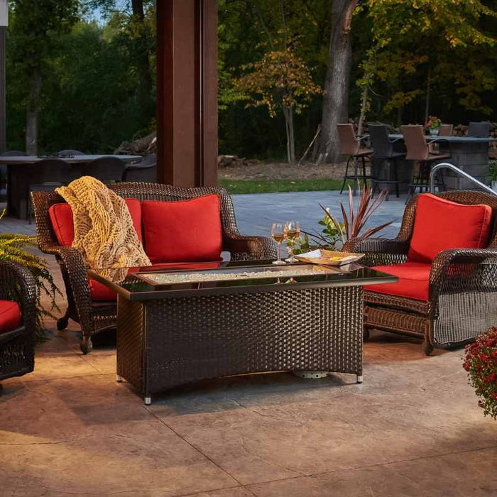 The Outdoor Greatroom Montego Linear Gas Fire Pit Table | MG-1242