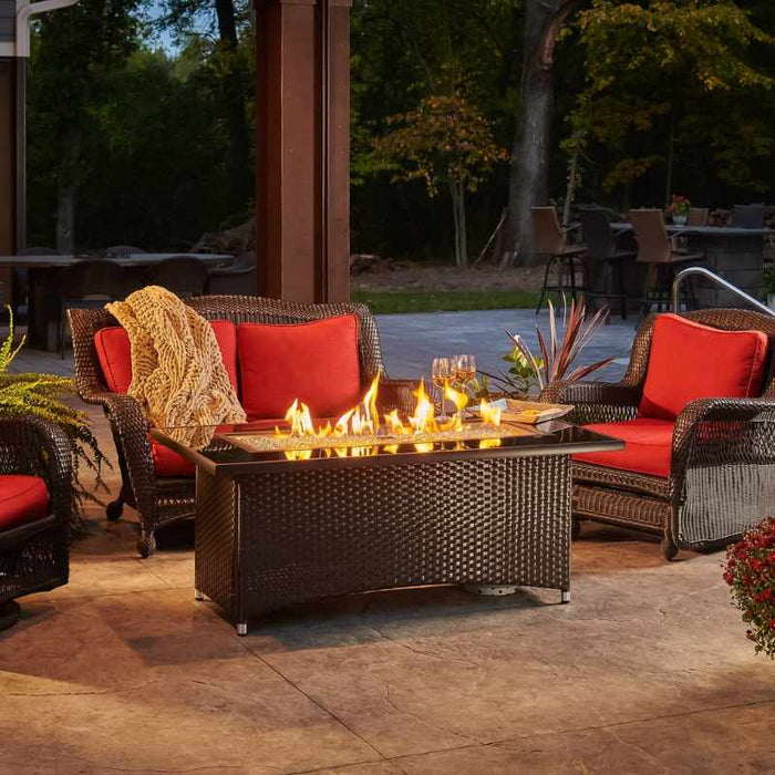 The Outdoor Greatroom Montego Linear Gas Fire Pit Table | MG-1242