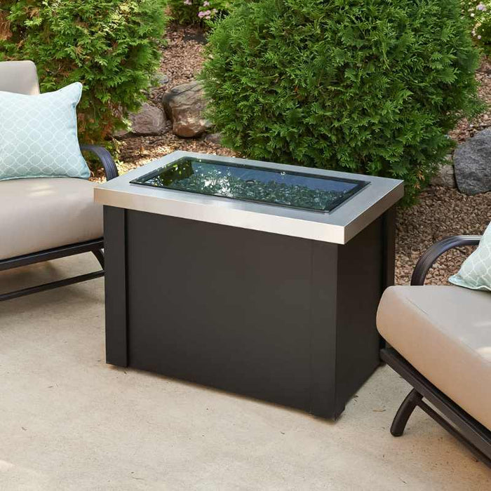 The Outdoor Greatroom Providence Rectangular Gas Fire Pit Table | PROV-1224-SS