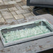 The Outdoor Greatroom Rectangular Folding Glass Wind Guard Fire Pit - Detail View