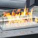 The Outdoor Greatroom Rectangular Folding Glass Wind Guard Fire Pit - Lifestyle View