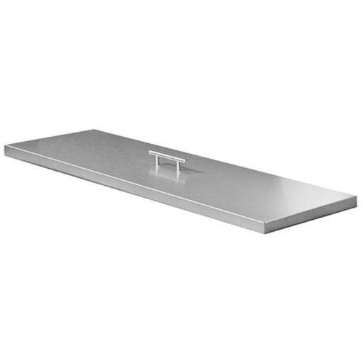 The Outdoor Greatroom Stainless Steel Burner Cover Fire Pit - Side View