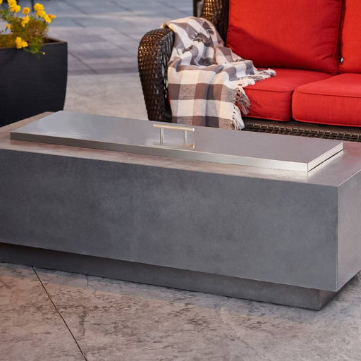 The Outdoor Greatroom Stainless Steel Burner Cover Fire Pit