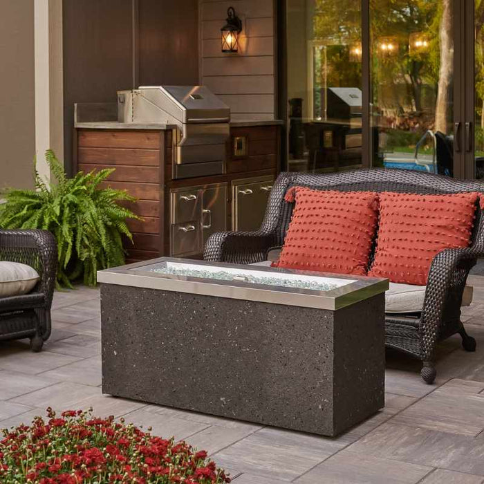 The Outdoor Greatroom Key Largo Linear Gas Fire Pit Table | KL-1242