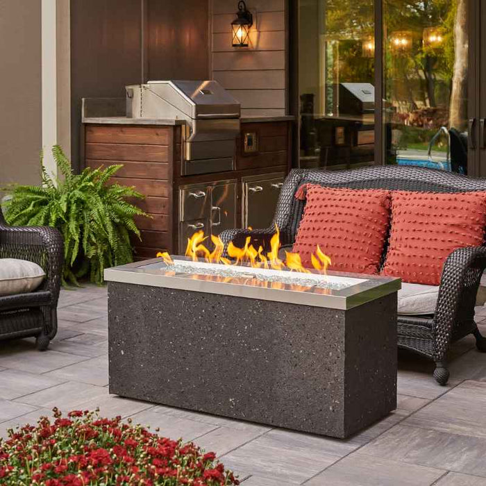 The Outdoor Greatroom Key Largo Linear Gas Fire Pit Table | KL-1242