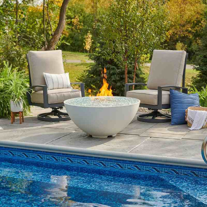 The Outdoor Greatroom Cove Edge Round Gas Fire Pit Bowl | CV-30E