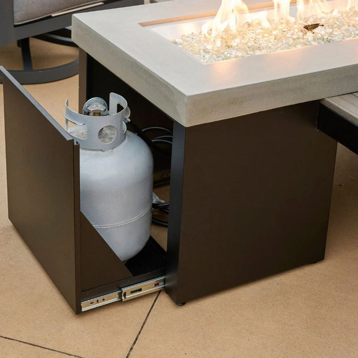 The Outdoor Greatroom Uptown Linear Gas Fire Pit Table | UPT-1242