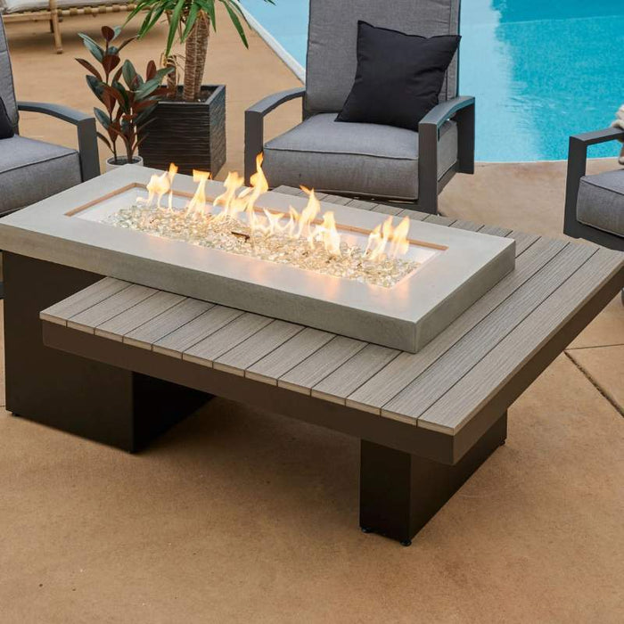 The Outdoor Greatroom Uptown Linear Gas Fire Pit Table | UPT-1242