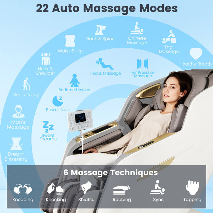Therapy 36-New 3D Model-SL Track Massage Chair with Airbags Waist and Calves Heating Foot Rollers