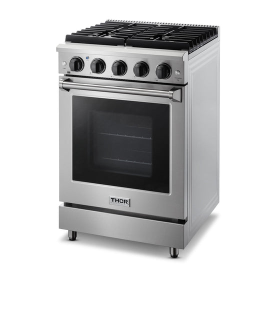 Thor Kitchen 24 in. Professional Propane Gas Range in Stainless Steel, LRG2401ULP Thor Kitchen
