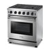 Thor Kitchen 30 in. 4.55 cu. ft. Professional Propane Gas Range in Stainless Steel, LRG3001ULP Thor Kitchen