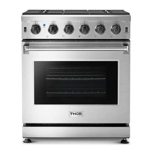 Thor Kitchen 30 in. 4.55 cu. ft. Professional Propane Gas Range in Stainless Steel, LRG3001ULP Thor Kitchen