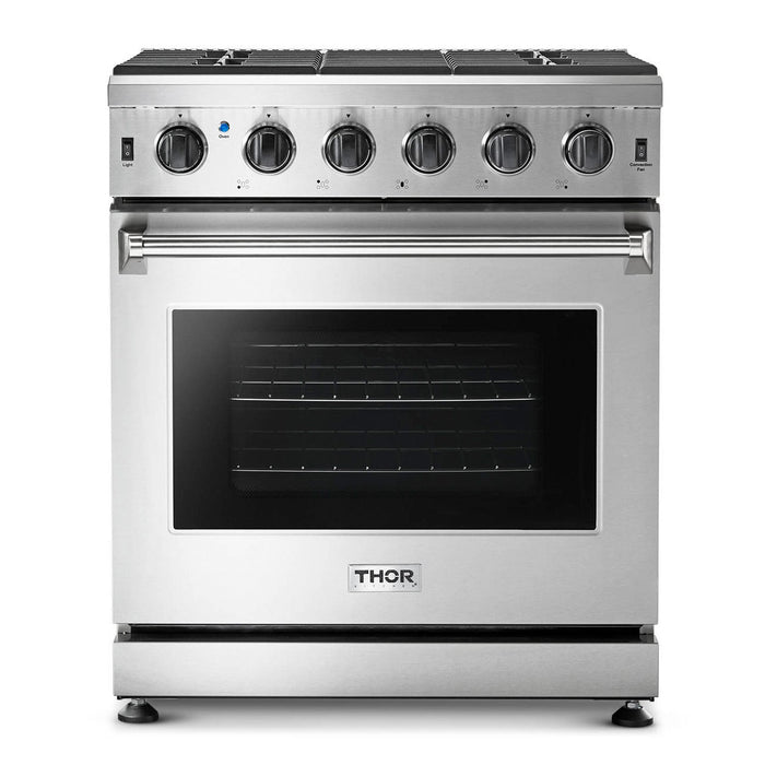 Thor Kitchen 30 in. 4.55 cu. ft. Professional Propane Gas Range in Stainless Steel, LRG3001ULP Thor Kitchen