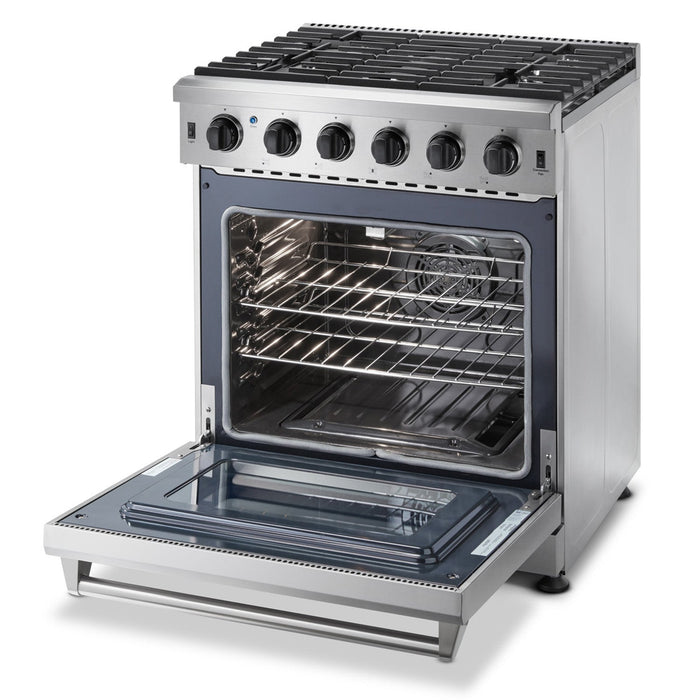 Thor Kitchen 30 in. 4.55 cu. ft. Professional Propane Gas Range in Stainless Steel, LRG3001ULP Thor Kitchen