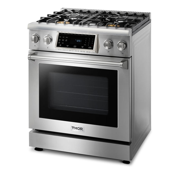 Thor Kitchen 30 In. 4.6 cu. ft. Self-Clean Propane Gas Range in Stainless Steel, TRG3001LP Thor Kitchen