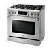 Thor Kitchen 36" Air Fry and Self-Clean Professional Propane Gas Range, TRG3601LP Thor Kitchen