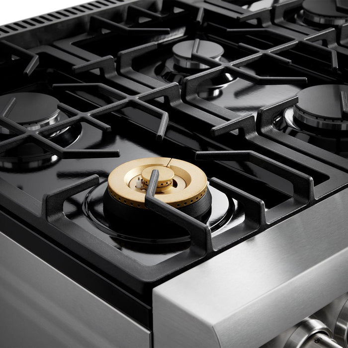 Thor Kitchen 36" Air Fry and Self-Clean Professional Propane Gas Range, TRG3601LP Thor Kitchen