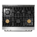 Thor Kitchen 36" Air Fry and Self-Clean Professional Propane Gas Range, TRG3601LP Thor Kitchen
