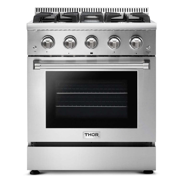Thor Kitchen 30 in. 4.2 cu. ft. Professional Propane Gas Range in Stainless Steel, HRG3080ULP Thor Kitchen
