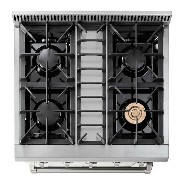 Thor Kitchen 30 in. 4.2 cu. ft. Professional Propane Gas Range in Stainless Steel, HRG3080ULP Thor Kitchen