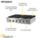Thor Kitchen 36 in. Liquid Propane Gas Cooktop in Stainless Steel with 6 Burners, HRT3618ULP Thor Kitchen