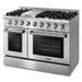 Thor Kitchen 48 in. 6.7 cu. ft. Professional Propane Gas Range in Stainless Steel, HRG4808ULP Thor Kitchen
