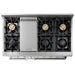 Thor Kitchen 48 in. 6.7 cu. ft. Professional Propane Gas Range in Stainless Steel, HRG4808ULP Thor Kitchen