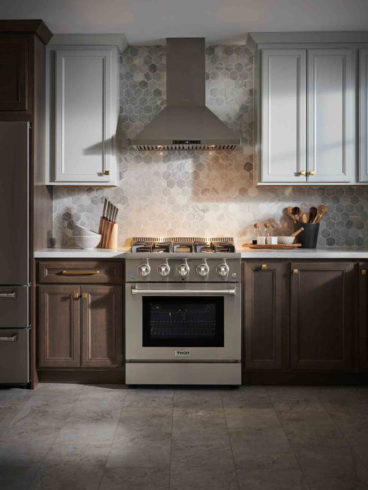 Thor Kitchen 30-Inch 4.2 cu. ft. Dual Fuel Range in Stainless Steel (HRD3088U) Thor Kitchen