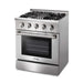 Thor Kitchen 30-Inch 4.2 cu. ft. Dual Fuel Range in Stainless Steel (HRD3088U) Thor Kitchen