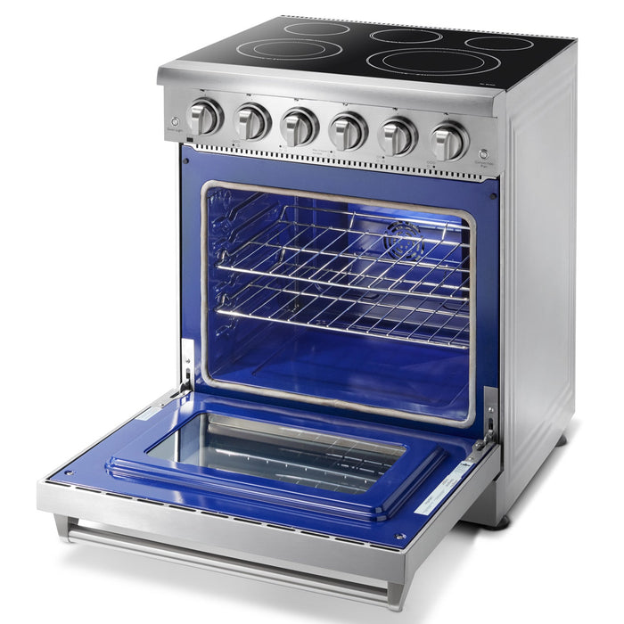 Thor Kitchen 30-Inch 4.55 cu. ft. Oven Electric Range in Stainless Steel (HRE3001) Thor Kitchen